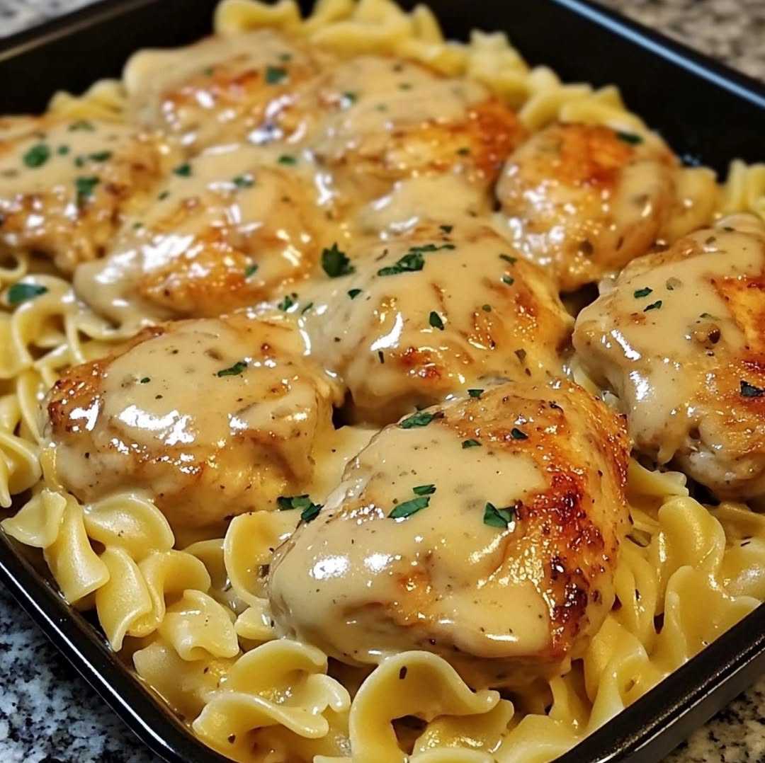 One-Pan Chicken with Buttered Noodles