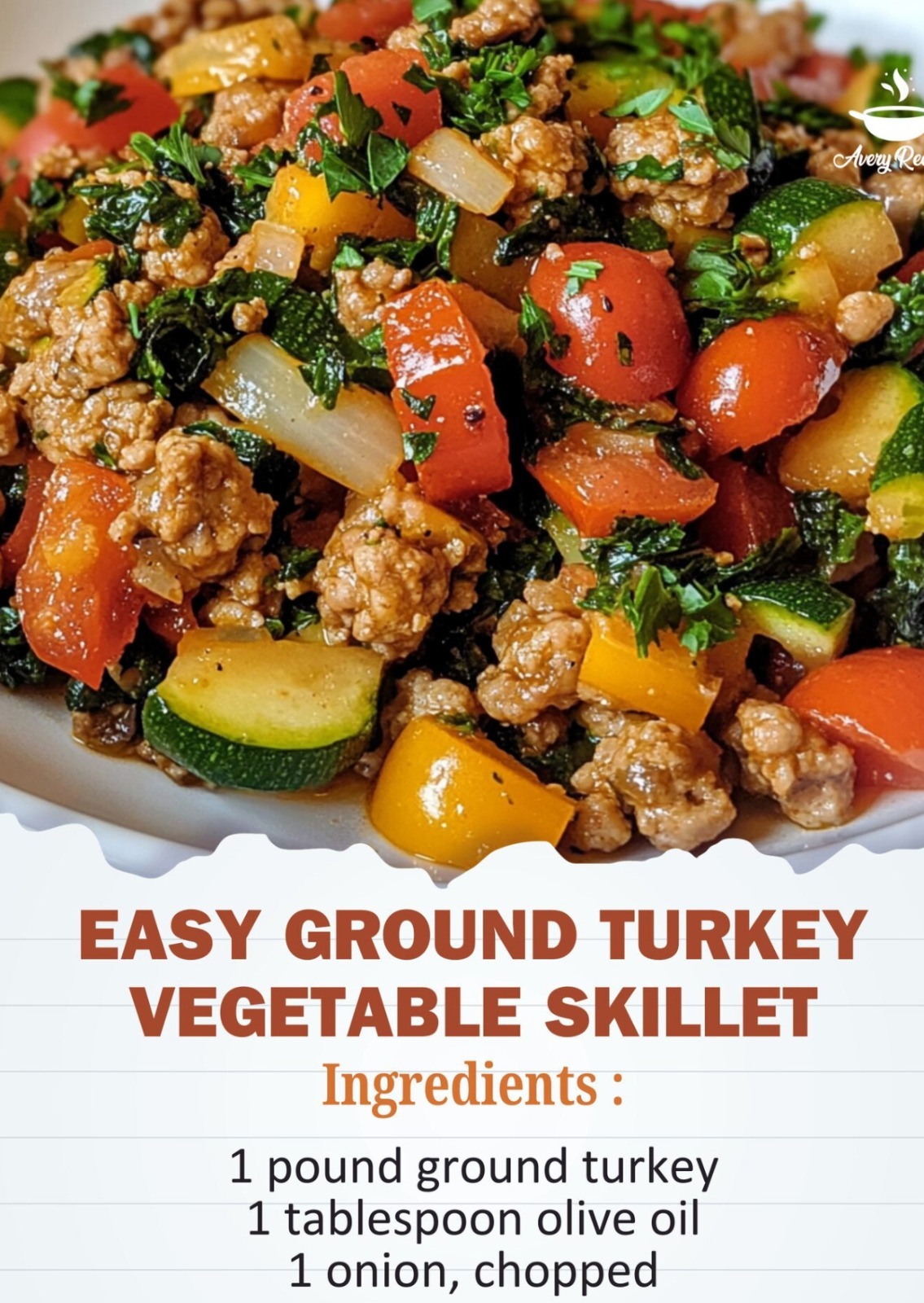 Easy Ground Turkey Vegetable Skillet