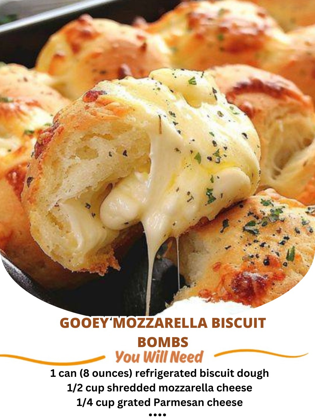 Gooey Mozzarella Biscuit Bombs