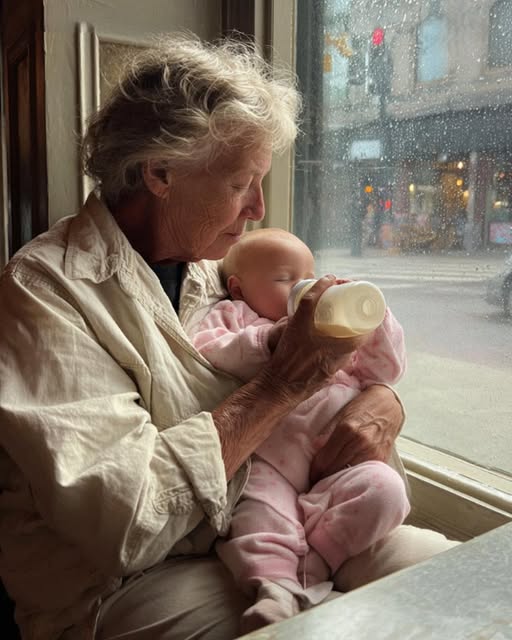 They Forced Me And my Baby Granddaughter Out of the Cafe and Into the Rain, Then Justice Walked In