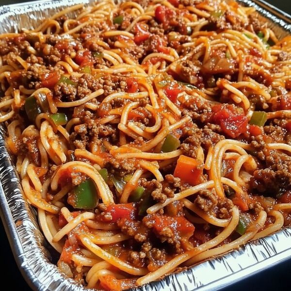 Baked Spaghetti with Meat Sauce