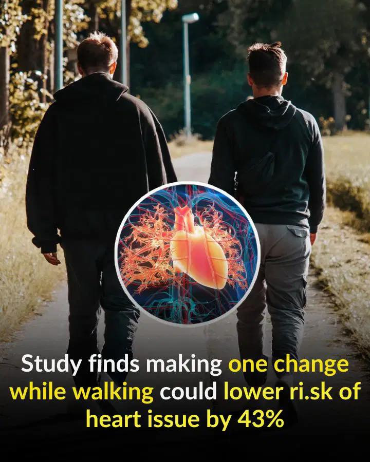 Study finds making one change while walking could lower ri.sk of heart issue by 43%