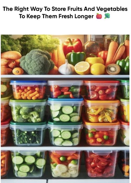 The Right Way to Store Fruits and Vegetables to Keep Them Fresh Longer