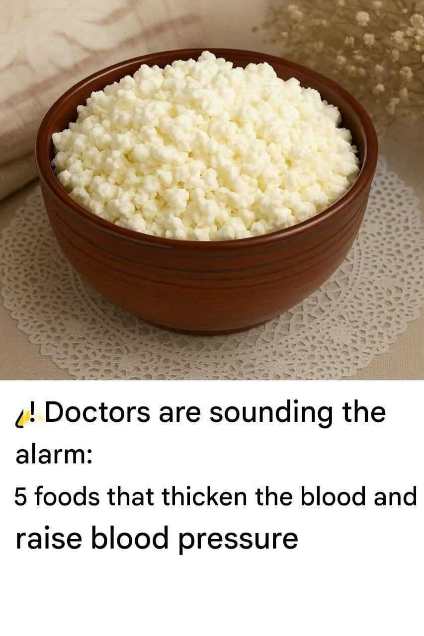 Doctors sound the alarm: 5 foods that thicken blood and raise blood pressure