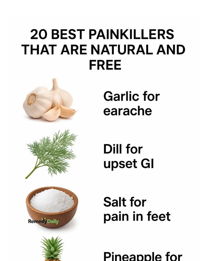 20 best painkillers that are natural and free
