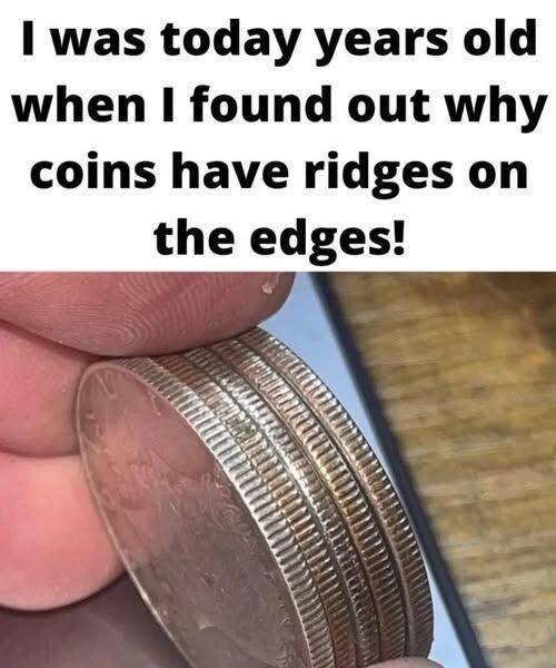 Why Coins Have Ridges