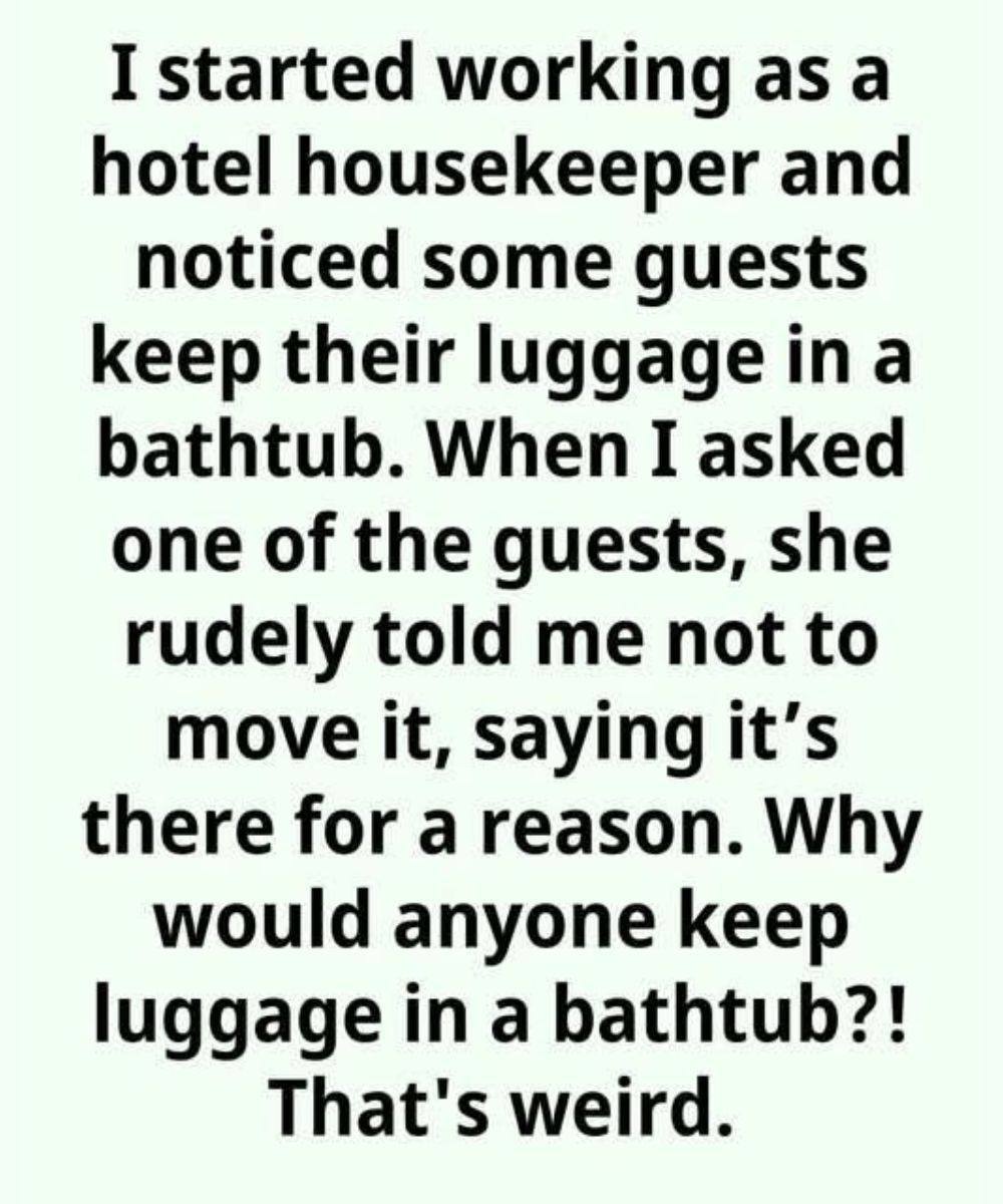 Why Some Hotel Guests Store Their Luggage in the Bathtub