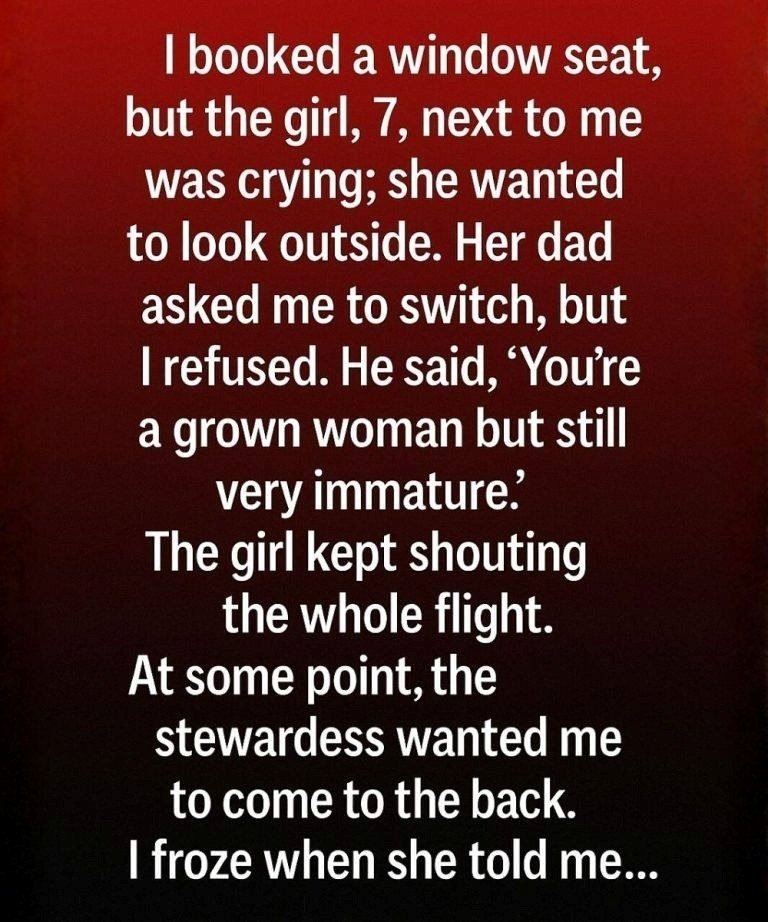 The Lesson at 30,000 Feet: How a Stranger’s Comment on a Plane Changed My View on Boundaries and Kindness