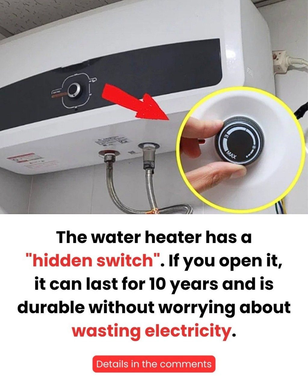 When using a water heater, just knowing how to activate this function will help the heater last longer