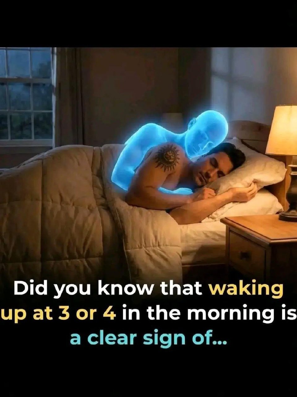 Did You Know That Waking Up At 3 Or 4 In The Morning Is A Clear Sign Of…See More