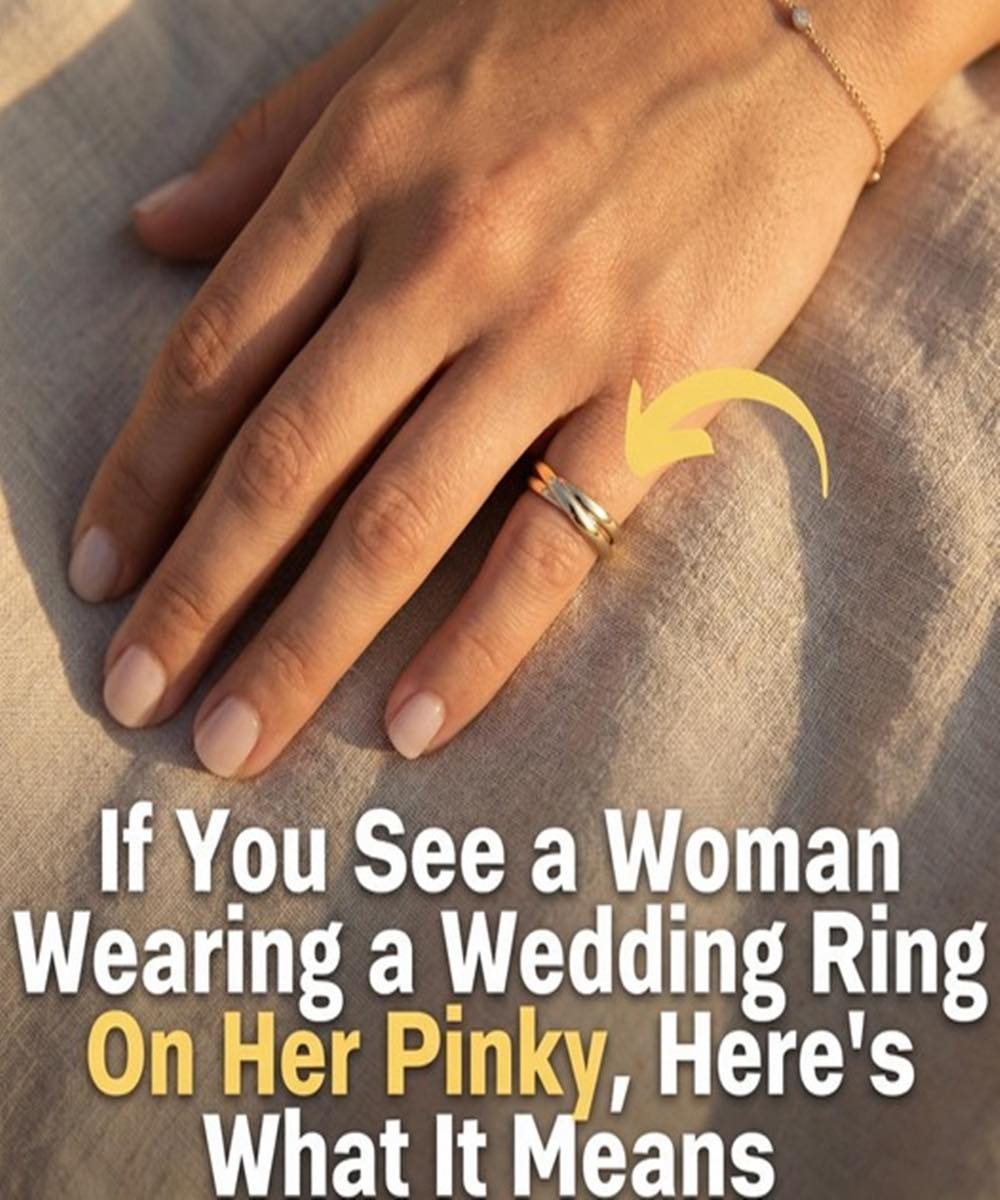 If You See a Woman Wearing a Wedding Ring On Her Pinky, Here’s What It Means 👇👇