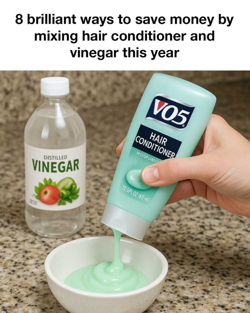 8 brilliant ways to save money by mixing hair conditioner and vinegar this year