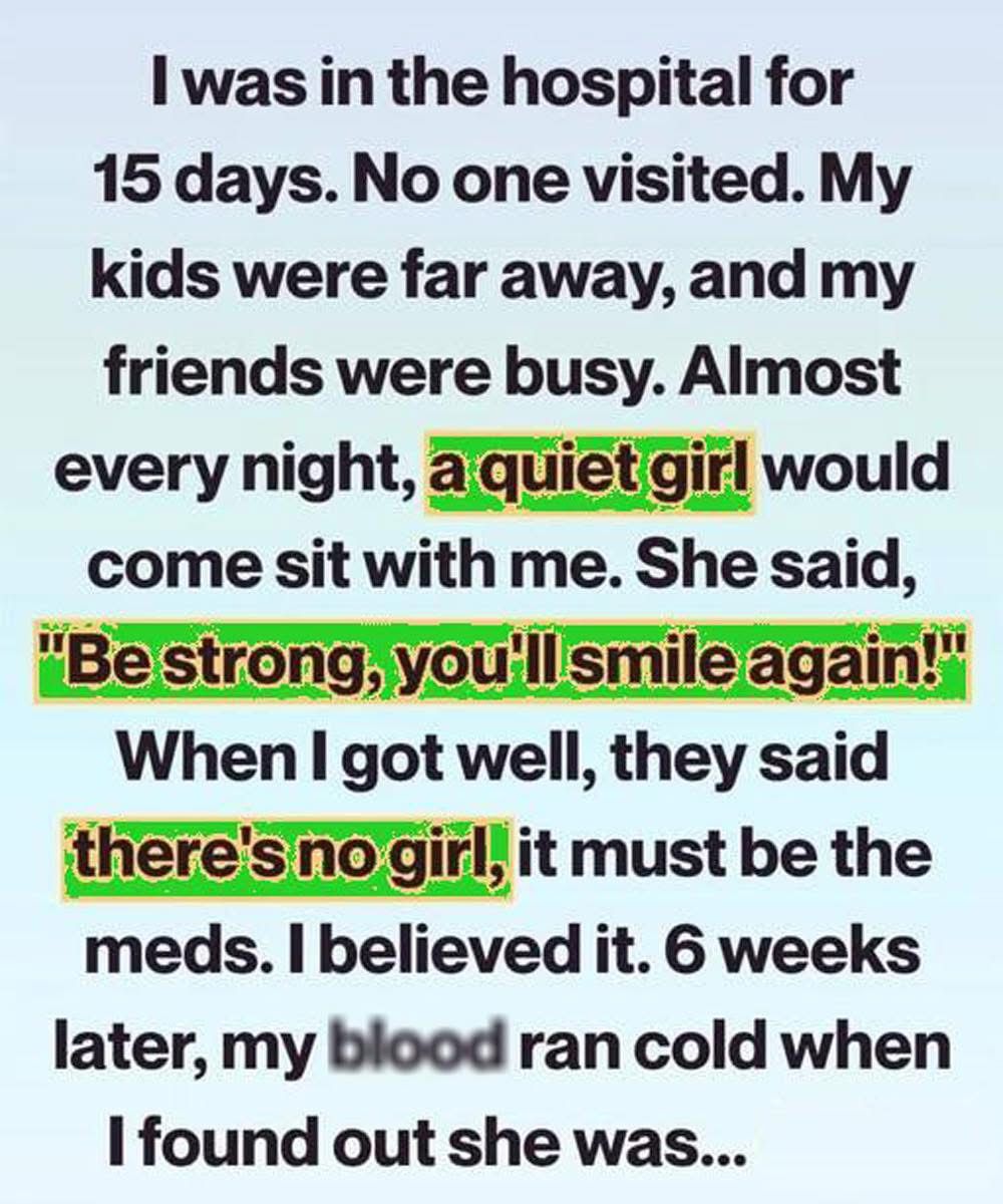 Even now, whenever she visits and I find myself smiling, I remember the quiet girl who sat beside me when no one else could—and how, in the darkest moment of both our lives, her simple, unwavering kindness changed everything.